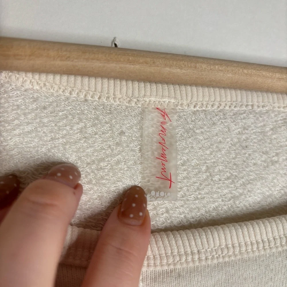 FREE PEOPLE FP Movement Elements Set Ivory Top only size Medium - Picture 7 of 10